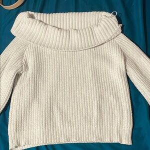 Cozy White Turtleneck Sweater